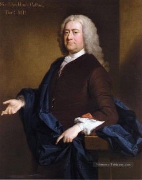 Portrait de Sir John Hynde coton 3ème BT Allan Ramsay portraiture classicisme Peinture à l'huile
